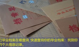 已毕业档案在哪查询_快速查询你的毕业档案：找到你的个人信息记录。