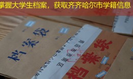 掌握大学生档案，获取齐齐哈尔市学籍信息