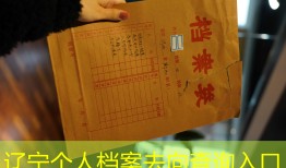 辽宁个人档案去向查询入口