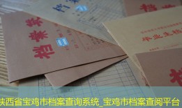 陕西省宝鸡市档案查询系统_宝鸡市档案查阅平台