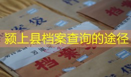 颍上县档案查询的途径