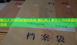 鞍山人才网档案查询系统_鞍山用人单位人才档案查询系统