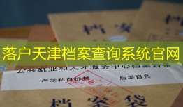 落户天津档案查询系统官网