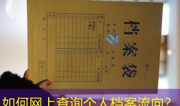 如何网上查询个人档案流向？