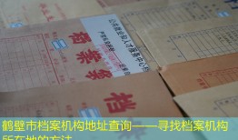 鹤壁市档案机构地址查询——寻找档案机构所在地的方法