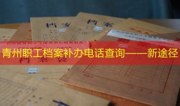 青州职工档案补办电话查询——新途径