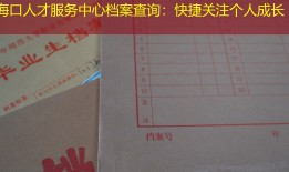 海口人才服务中心档案查询：快捷关注个人成长