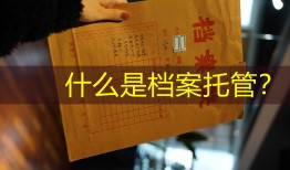 什么是档案托管？