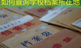 如何查询学校档案所在地