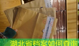 湖北省档案如何查询