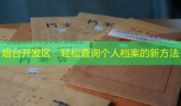 烟台开发区：轻松查询个人档案的新方法