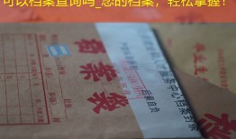 可以档案查询吗_您的档案，轻松掌握！