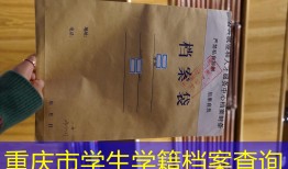 重庆市学生学籍档案查询