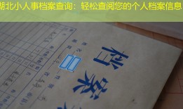 湖北小人事档案查询：轻松查阅您的个人档案信息