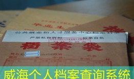 威海个人档案查询系统