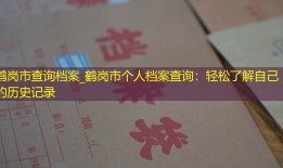 鹤岗市查询档案_鹤岗市个人档案查询：轻松了解自己的历史记录