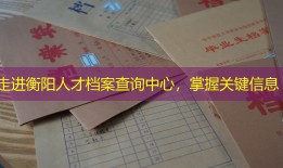 走进衡阳人才档案查询中心，掌握关键信息