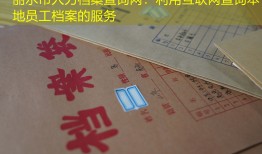 丽水市人力档案查询网：利用互联网查询本地员工档案的服务