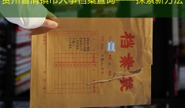 贵州省清镇市人事档案查询——探索新方法
