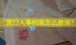 营口人事档案怎么查询？