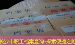 长沙市职工档案查询-探索便捷之路