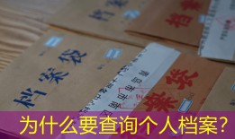为什么要查询个人档案？
