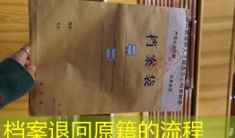 档案退回原籍的流程