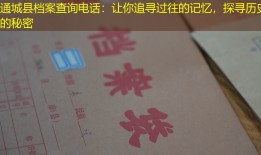 通城县档案查询电话：让你追寻过往的记忆，探寻历史的秘密