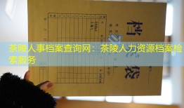 茶陵人事档案查询网：茶陵人力资源档案检索服务