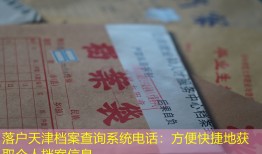 落户天津档案查询系统电话：方便快捷地获取个人档案信息