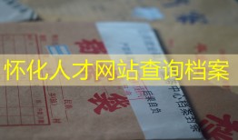 怀化人才网站查询档案