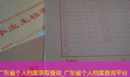 广东省个人档案录取查询_广东省个人档案查询平台
