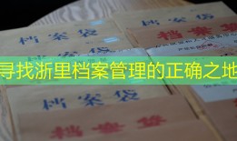 寻找浙里档案管理的正确之地