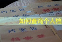 如何查询个人档案