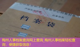 梅州人事档案查询网上查询_梅州人事档案轻松查询，便捷获取信息！