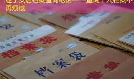 遂宁安居档案查询电话——查阅个人档案不再烦恼