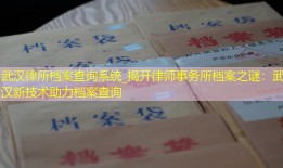 武汉律所档案查询系统_揭开律师事务所档案之谜：武汉新技术助力档案查询
