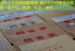 遂宁人力资源档案查询_遂宁个人档案查询服务：全方位、快捷、安全、便利
