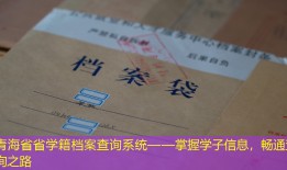 青海省省学籍档案查询系统——掌握学子信息，畅通查询之路