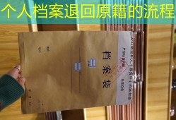 个人档案退回原籍的流程