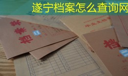 遂宁档案怎么查询网