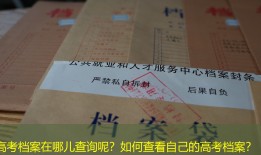 高考档案在哪儿查询呢？如何查看自己的高考档案？