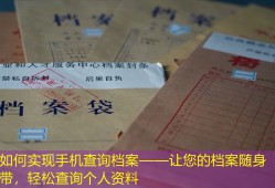 如何实现手机查询档案——让您的档案随身带，轻松查询个人资料