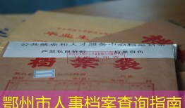 鄂州市人事档案查询指南