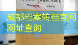 成都档案转档官网网址查询