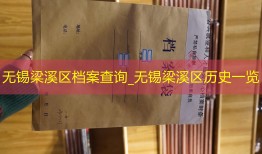 无锡梁溪区档案查询_无锡梁溪区历史一览