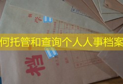 如何托管和查询个人人事档案？