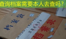查询档案需要本人去查吗？