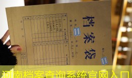 河南档案查询系统官网入口