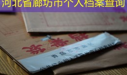 河北省廊坊市个人档案查询